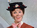 Julie Andrews in her Oscar-winning role of Mary Poppins (1964), often considered Walt Disney’s crowning achievement in live-action films.
