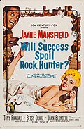 Former Looney Tunes animator turned live-action director Frank Tashlin's media satire Will Success Spoil Rock Hunter? (1957) featured sex symbol Jayne Mansfield.